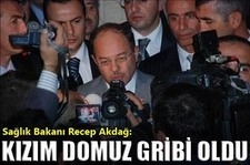 SAĞLIK BAKANI AKDAĞ'IN KIZI DOMUZ GRİBİ OLDU
