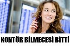 Kontör bilmecesi bitti