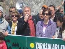 GÜMÇED BARAJ DA EYLEM YAPTI: