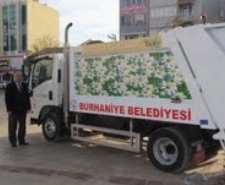 BURHANİYE BELEDİYESİ’NE 7’NCİ ÇÖP KAMYONU