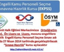 ENGELLİYE EKPSS HAZIRLIK KURSU