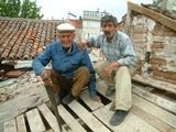 BURHANİYE DE 93’LÜK ALAADDİN DEDE ÇATI TAMİR EDİYOR