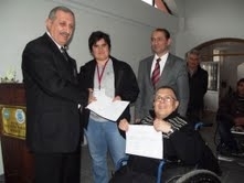 ENGELLİLERİN KURS BİTİRME MUTLULUĞU