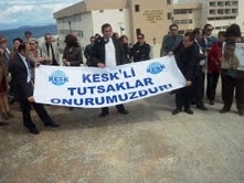 TUTUKLU KESK’LİLER İÇİN EYLEM YAPTILAR