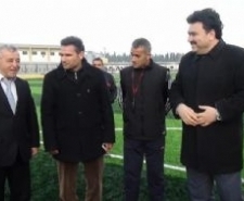 BAŞKAN ERSOY SPOR TESİSLERİNİ İNCELEDİ