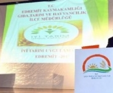 Edremit’te üreticilere iyi tarım anlatıldı
