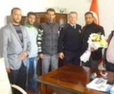 BURHANİYE DE ROMANLARIN  EMNİYET MÜDÜRLÜĞÜ ZİYARETİ