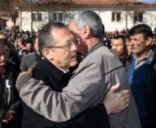 BAŞKAN UĞUR ŞEHİT CENAZESİNE KATILDI