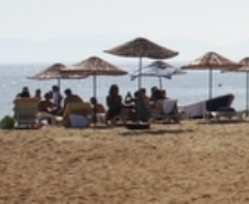 AYVALIK'TA EKİM AYI ORTASINDA DENİZ KEYFİ"