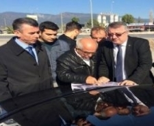 Kaymakam Sırmalı karayollarında incelemelerde bulundu