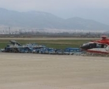 Kalp hastası ambulans helikopter ile sevk edildi