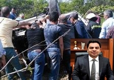 Kontrolden çıkan araç bariyerlere çarptı: 5 yaralı