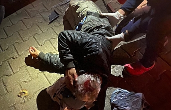 Altınoluk'ta forklif  ile araç çarpıştı: 1 kişi yaralandı