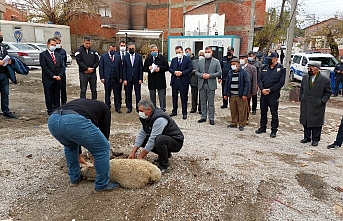 Edremit İbrahimce Polis Merkezi Binasının temeli törenle atıldı