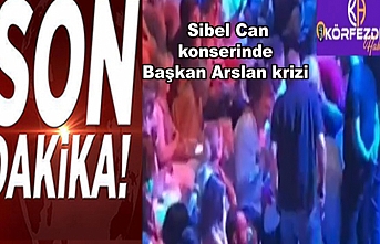 CHP'li Başkan Hasan Arslan, Sibel Can konserinde sahneye çıkmak isteyince ortalık karıştı