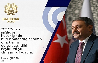 Balıkesir Valisi Hasan Şıldak'tan yeni yıl tebriği