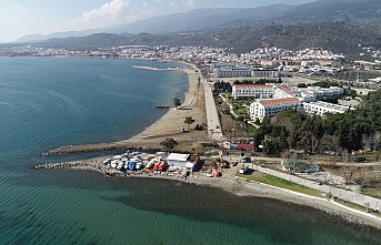 Büyükşehir ile Güre Sahil  Yolu ilçeye yakışır hale getiriliyor