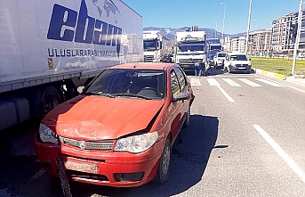 Edremit’te zincirleme trafik kazası: 1 yaralı  