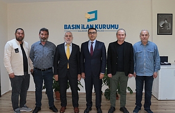 Gazeteciler Cemiyeti yönetiminden BİK Şube Müdürüne "hayırlı olsun" ziyareti