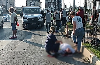 Edremit’te kavşakta zincirleme kaza: 1 yaralı