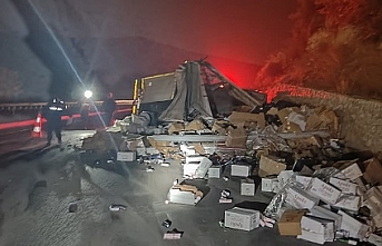 Susurluk'taki kazada yol pamuk tarlasına döndü