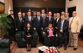 Başkan Arslan’dan CHP Genel Başkanı Özgür Özel’e ziyaret