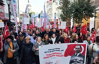 CHP Karşıyaka'dan 'Yaşasın Cumhuriyet' Mitingi