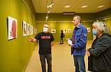 Mustafa Çapar resim sergisi Ayvalık Orhan Peker Sanat Galerisi’nde açıldı.