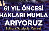 Balıkesir Gazeteciler Cemiyeti’nden 10 Ocak Çalışan Gazeteciler Günü mesajı