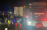 Balıkesir'de Tır'ın altına giren otomobilin sürücüsü hayatını kaybetti