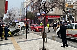Bandırma'da böyle kaza görülmedi: 2 yaralı