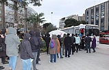 Burhaniyeliler Kan Bağışı İçin Kuyruk Oldular