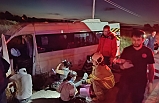 Susurluk'ta işçi minibüsü kaza yaptı: 14 yaralı