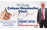 CHP Edremit Belediye Başkan Aday Adayı Mehmet Ertaş: "Emekçi gazeteci arkadaşlarımızın gününü kutlarım"