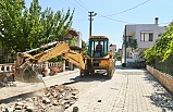 Burhaniye'de yürüyüş ve bisiklet yolu çalışmaları başladı