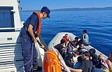 Ayvalık'ta mültecilerin botları arızalandı. Umuda yolculukları yarım kaldı