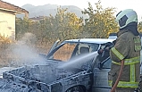 Sındırgı'da araç yangını