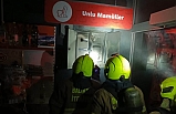 Bandırma’da market yangını büyük bir felaket yaşanmadan söndürüldü