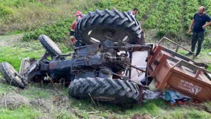 Balıkesir Altıeylül'de Traktör Devrildi, Sürücü Ağır Yaralandı