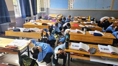 Balıkesir'de Tüm Okullarda Eş Zamanlı Deprem Tatbikatı Gerçekleştirildi