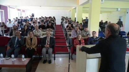 MYO'da ilk konuk iş dünyasından ETO Başkanı Ahmet Çetin Oldu
