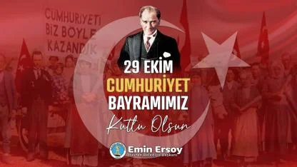 Havran Belediye Başkanı Emin Ersoy'dan 29 Ekim Cumhuriyet Bayramı mesajı