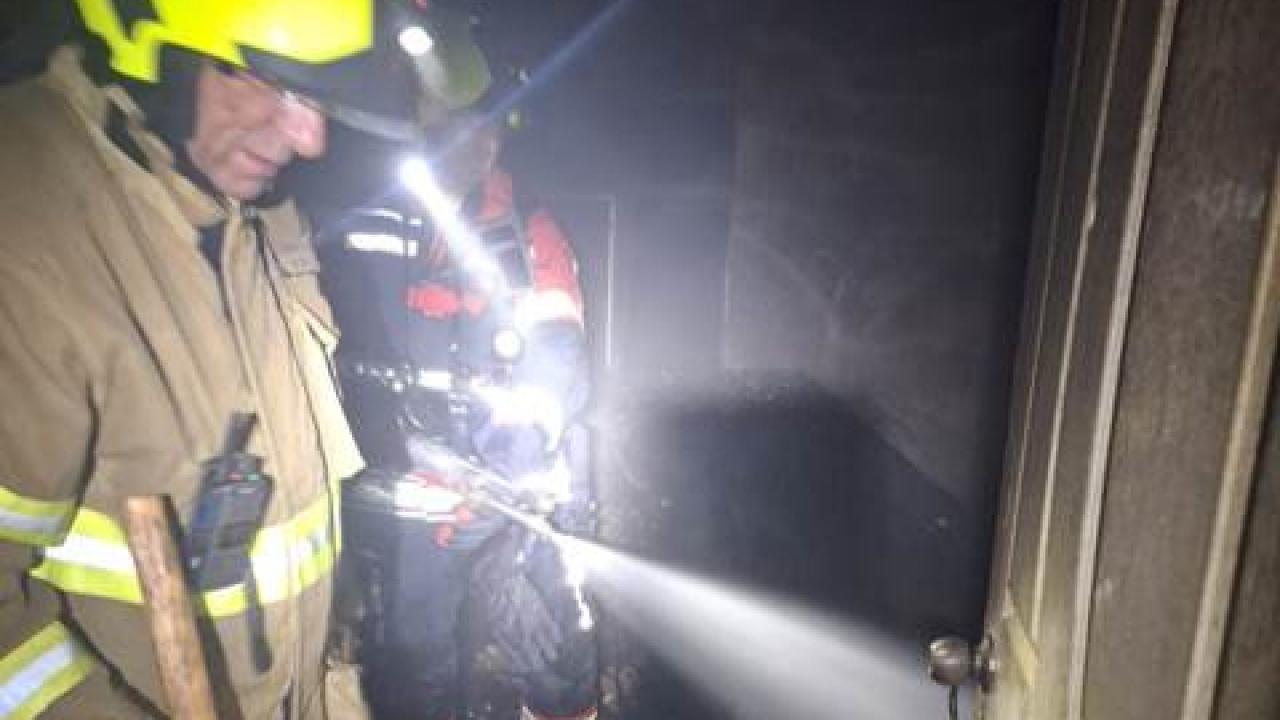 Havran’da ev yangını..