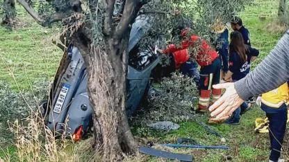 Havran’da korkunç kaza..