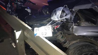Havran’da Otomobil ile Motosiklet Çarpıştı