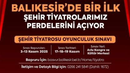 Artık Balıkesir’in de bir “Şehir Tiyatrosu” olacak