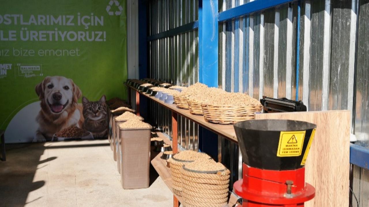 Büyükşehir, can dostların mamasını kendi üretiyor