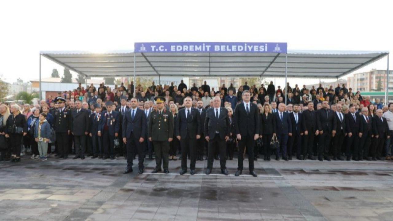 Edremit, 10 Kasım’da Ulu Önder Atatürk’ü anmak için tek yürek oldu