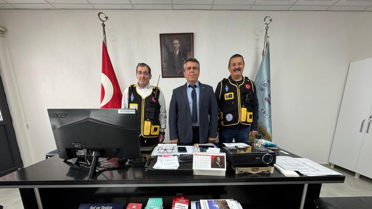 Edremit Belediyesi Afet İşleri ve Risk Yönetimi Müdürlüğüne Edremit TRAC tan ziyaret