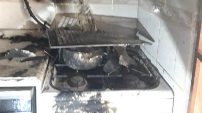 Edremit’te mutfak yangını